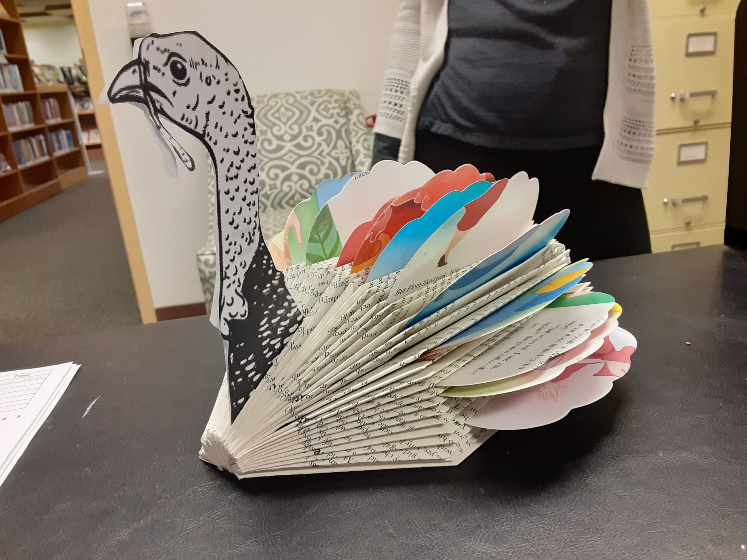 Book Turkey Craft for Adults & Teens