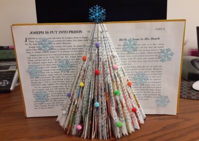 Book Christmas Trees: Adult/Teen Take-Home Craft-full