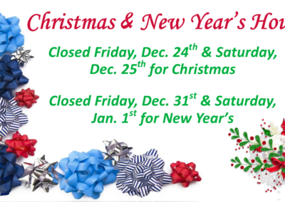 Holiday Hours